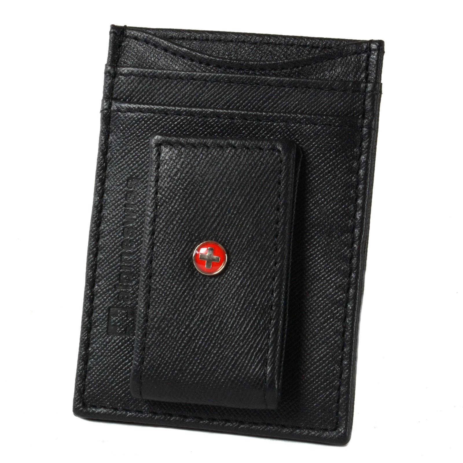 AlpineSwiss Mens Leather Money Clip Front Pocket Wallet Slim ID